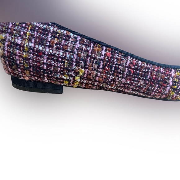 NWT Nine West Tweed & Rhinestone Buckle Flats - Plaid, Preppy - SIZE 9 - Picture 13 of 15